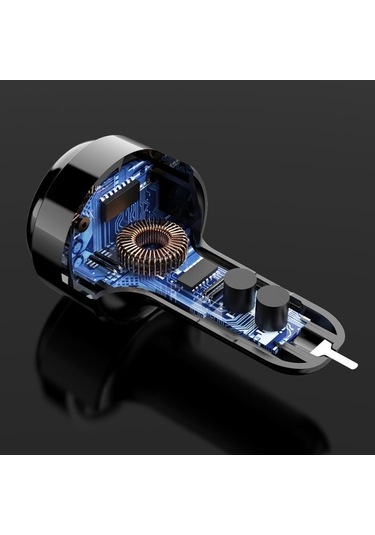 Ebitda Araba Şarj Adaptörü Pd 20w Ve Usb 18w Çift Portlu Hızlı Şarj Cihazı, Cep Telefonu Siyah Daha Güçlü Performans