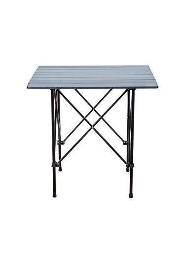 4 Adet Katlanır Kamp Sandalyesi Ve Alüminyum Masa Seti - Rock Dark - Safir - Taşıma Çantalı Çok Renkli