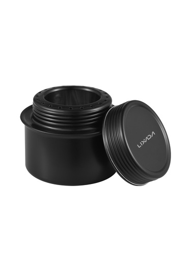 Kangvka Küçük Boy Alüminyum Alkol Çadır Ocağı Siyah, Çapraz Ayaklı, Ultra Hafif, Kamp Ve Doğa Etkinlikleri İçin Siyah