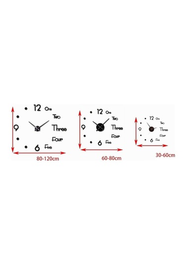 Pazly Suntek Saati Magideal M Duvar Dıy Büyük Qx Siyah