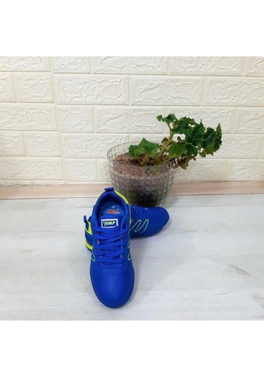 Jump 29143 Saks Mavi- Sarı Erkek Çocuk Halı Saha Futbol Ayakkabı 001
