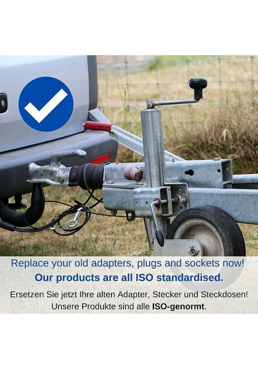 Römorklar Ve Karavanlar İçin 13 Pinli Adaptör, Vidalı Konnektör, 13 Pinli