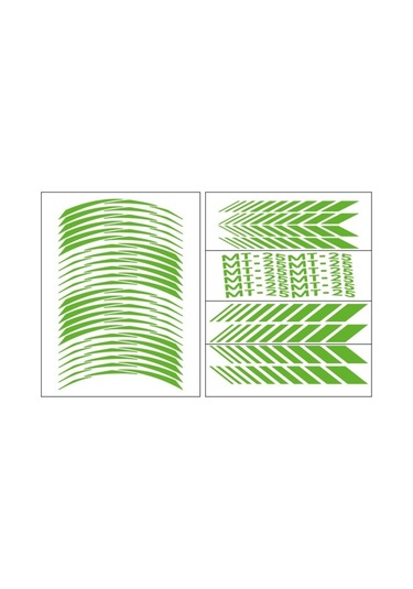 Yeni Özel Motosiklet Jant Şeridi Mt25srt001 Yeşil Reflektörlü Yamaha Mt-25 14-21 Sağ-sol/ön-arka