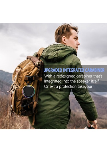 Samdoo Ipx7 Su Geçirmez Bluetooth Hoparlör - Fm Radyo, 15m Bluetooth Mesafesi, Spor Ve Banyo Kullanıma Uygun, Mavi