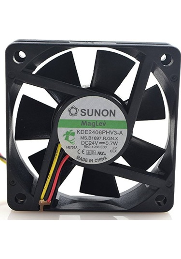Sunon Kde2406phv3-a ,60x15 24vdc 15-cfm 3-kablo Fan