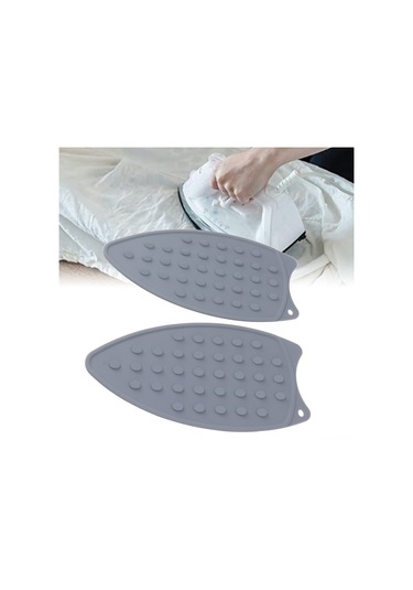 Kangvka 2 Adet Silikon Ütü Minderi, Isı Dayanıklı Koltuk/ütü Tahtası Koruyucu, Ütü Soğutucu, Yüksek Kaliteli, Temizliği Kolay, Gri Renk Gri Tarz