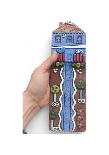 Özel Tasarım Seramik Uzun Ev Hediyelik Duvar Süsü