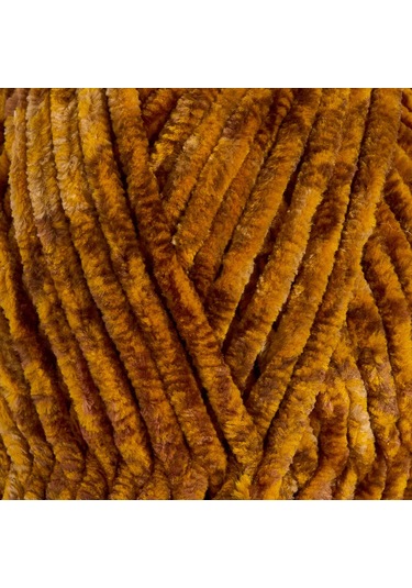 Kürkçü Han Kadife 100gr 95mt Örgü İpi Kahve-hardal Mix