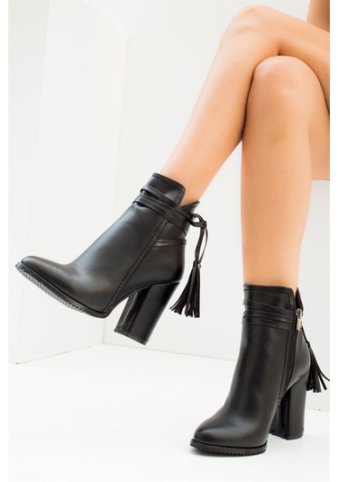 Fox Shoes Siyah Kadın Bot A922803909 Siyah
