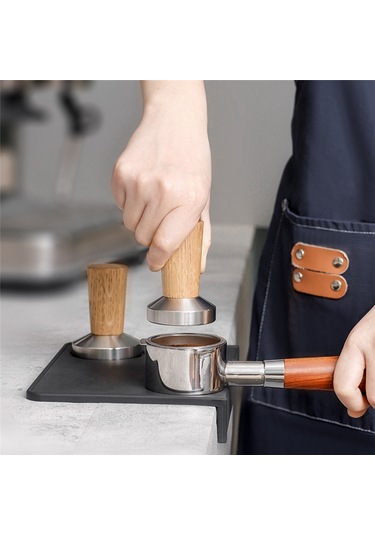 Coffee Tamper Espresso Damgası: Coffee Tamper Gerçek Ahşap Saplı, 58mm Diğer