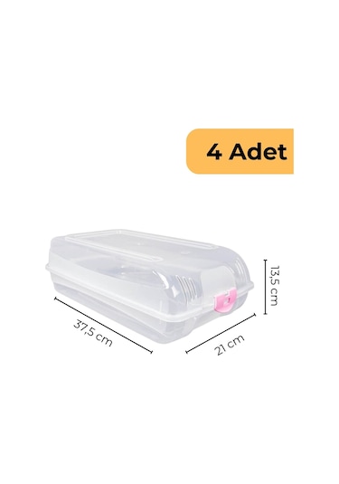 Bay Ayakkabı Koruma Kutusu, 4'lü Set Çok Renkli