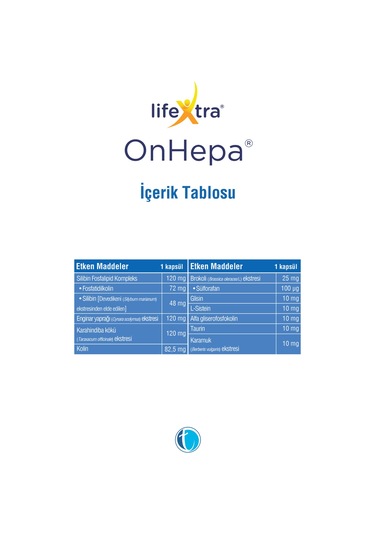 Lifextra OnHepa Takviye Edici Gıda 30 Kapsül