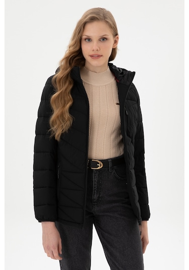 U.S. Polo Assn. Kadın Mont - Siyah 50312004-VR046