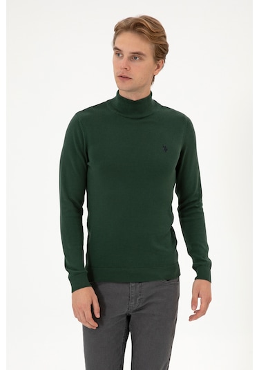 U.s. Polo Assn. Erkek Koyu Yeşil Kazak /triko 50313712-vr079 Koyu Yesıl