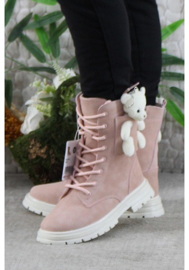 Fort Cool Perla Rahat Sıcak Astar Kaymaz Taban Kız Çocuk Bot Pudra