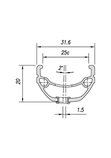Mach1 Kargo Disk Fren Uyumlu Jant Çemberi 20" 36h