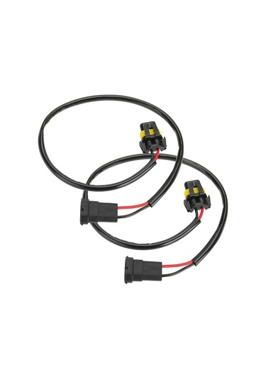 Kosona H11 Dişi - 9006/hb4/9012/9006xs Erkek 2 Adet Şerit, Pre-siyah, Plug And Play, Yüksek Verimli Bakır Tel, Sis Farı Uzatma Kablosu