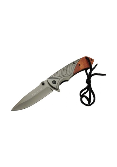 Browning Kamp Çakı Ahşap İpli Fa76a 21 Cm Haki