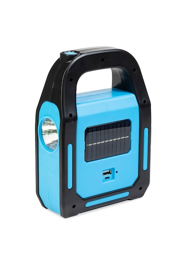 Noas Yl05 7000 Bitez Şarjlı Solar Güneş Enerjili Led El Feneri Beyaz