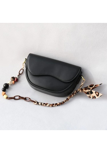 Fochsia 25.2 İnç Akrilik Boncuk Zincir Moda Ahşap Bileklik Çıkarılabilir Askı Aksesuar Çapraz Body Çanta Kayışı Dıy Cüzdan Yapımı