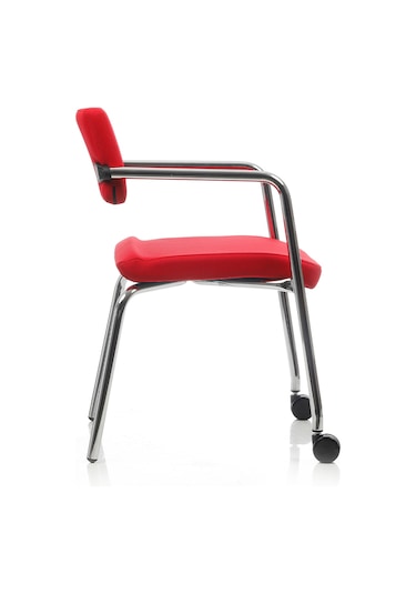 Burosit Bürosit Rabbit Krom Sandalye 2 Tekerlekli