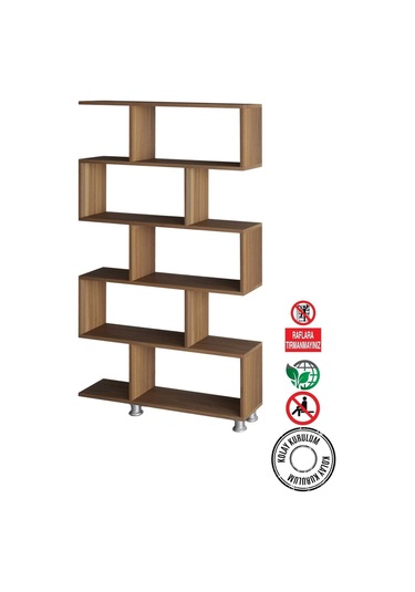 Decormet Nilüfer Kitaplık Ceviz Ceviz