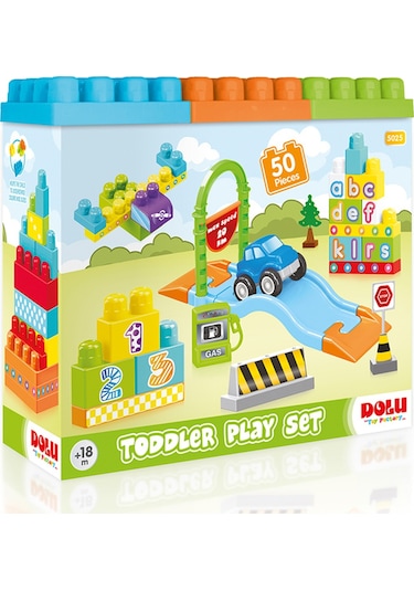 5025 Yol ve Blok Set 50 Pcs Dolu Oyuncak