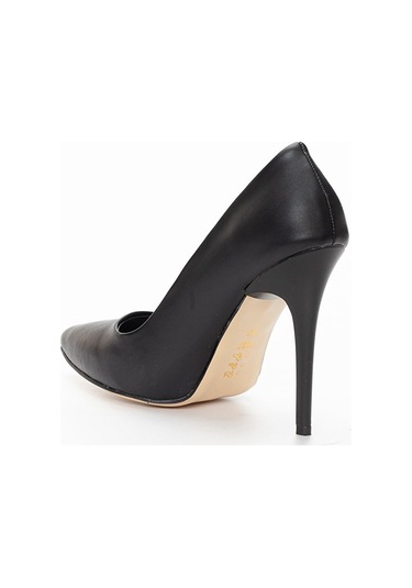 Asya Kadın İnce Topuklu Stiletto Ayakkabı Siyah Cilt