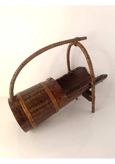 Bambu Şişe Şarap Sunumluk Yağdanlık Ev Dekorasyon