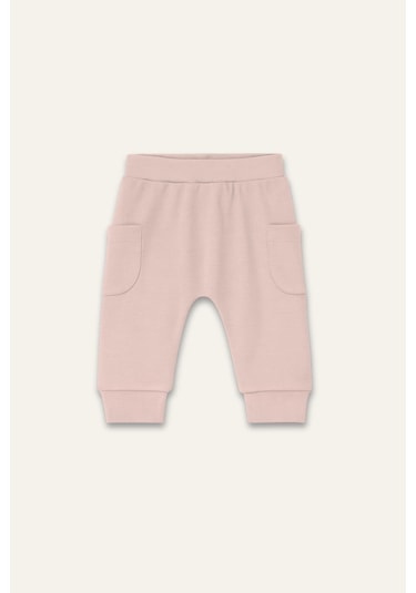 Mininio Unisex Bebek Organik İkili Takım - Pudra Pudra