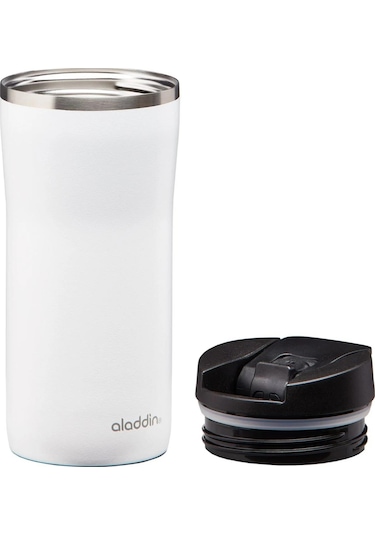 Aladdin 10-09363-006 Mocca Thermavac Leak-lock Çelik Termos Bardak 0.35l Beyaz