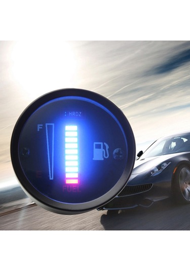 Otomobil Motosiklet Modifiye Yakıt Ölçer Led Ekran K12574