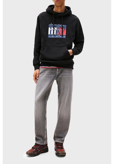 Tommy Jeans Erkek Sweat Dm0dm22092 Bds Siyah Siyah