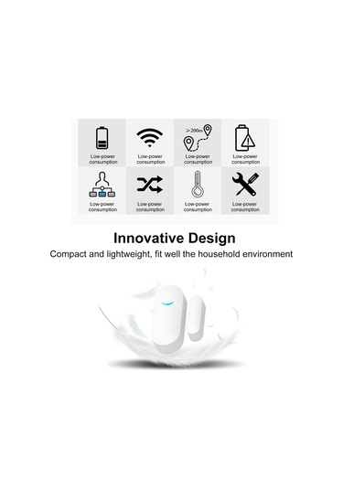 Yunboo Akıllı Kablosuz Kapı/pencere Sensörü - Gerçek Zamanlı Alarm Ve Uyarı Sistemi İle Ev Güvenliği