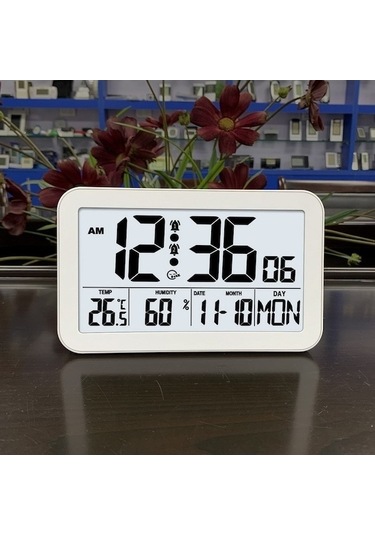 Trendooze Takvim, Sıcaklık, Saati Renkli Renkli Nem, Kahverengi Duvar Dijital Desenli Çok Çok Antik Alarm, Ahşap - Ry ÇOk Renkli