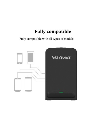 10w Qı Hızlı Kablosuz Şarj Cihazı Güç Cep Telefonu Braketi Telefon Tutucu Standı Beyaz