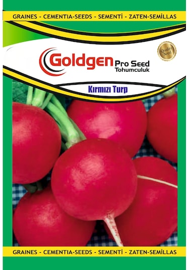 Goldgen Kırmızı İri Turp Tohumu 1 Paket