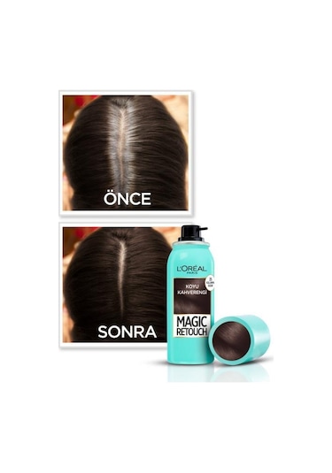 L'oréal Paris Magic Retouch Beyaz Dipleri Kapatıcı Sprey - Koyu Kahverengi