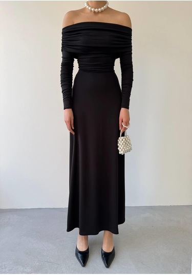 Uras Straplez Elbise Çok Renkli