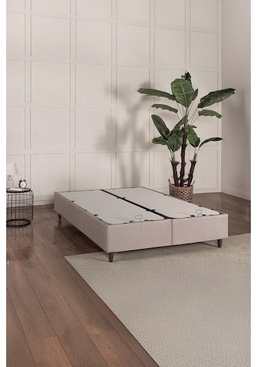 Premium Gold Therapy Bej Üçlü Set Baza Başlık Yatak 150 x 200