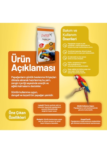 Papağan Yemi 500 G - 3 Adet