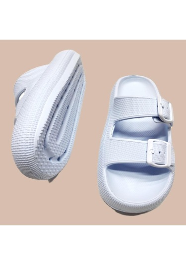 Çift Toka Eva Ayarlanabilir Suya Dayanıklı Deniz,havuz,plaj Terliği Siyah