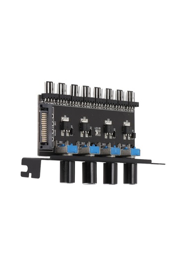 Kangvka Pcı Konumlu 8 Kanal Fan Kontrolcü, 4 Manuel Düğme İle Hız Regülasyonu, Sata Arayüzlü Bilgisayar Soğutma Sistemi Cpu, Kasa, Hdd, Vga Fanları İçin