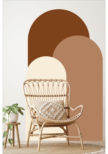 Bohem Oval Boho 3'lü Duvar Sticker