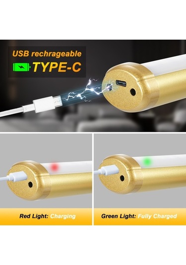 Novahub Manyetik Şarj Edilebilir Resim Lambası - 3 Renk Sıcaklığı, Uzaktan Kumanda, Zamanlayıcı, Siyah Siyah