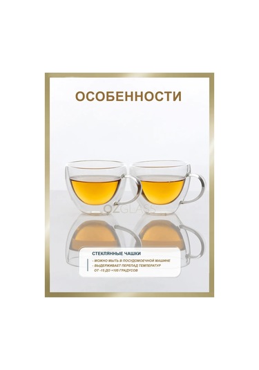 Ozglass 280 Ml Çift Duvarlı Kupa Seti 165754978 Diğer