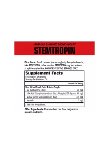 Musclemeds Stemtropin Gh Booster Recovery Dopa Mucuna 60 Capsul
