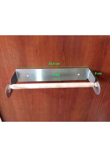 Lazer Kendinden Yapışkanlı Ve Vidalı Paslanmaz Çelik Kağıt Havluluk Tahta Kancalı Çok Renkli