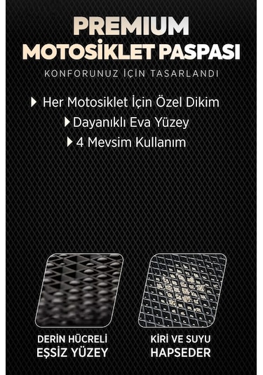 Yuki Yukı-mojıto-125-50 Scooter Ve Motorunuza Özel Eva Paspas