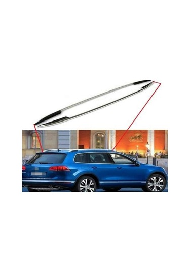 Volkswagen Touareg Uyumlu 2011 Sonrası Tavan Çıtası Gümüş Gri
